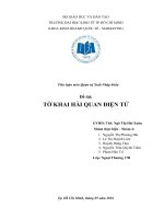 Tiểu luận môn quản trị xuất nhập khẩu tờ khai hải quan 