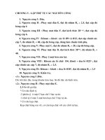 Báo cáo đồ án chế tạo máy: Lập thứ tự nguyên công