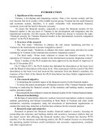 Financial security for vietnam financial market in international economic integration context 