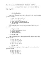 bài tập kế toán tài chính trắc nghiệm và ĐS có đáp án