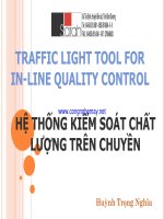 HỆ THỐNG KIỂM SOÁT CHẤT LƯỢNG TRÊN CHUYỀN, CÔNG NGHỆ MAY