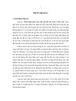 Tiểu luận về bình đẳng giới về tiếp cận đất trong sản xuất ở việt nam 