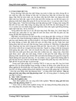 sáng kiến kinh nghiệm “Rèn kỹ năng giải bài toán bằng cách lập phương trình