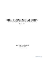 ĐIỀU DƯỠNG NGOẠI KHOA (DÀNH CHO ĐÀO TẠO TRUNG CẤP ĐIỀU DƢỠNG ĐA KHOA)