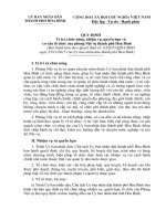 Quy định ban hành kem theo qđ (1) phong noi vu