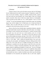 Protection of coral reefs for sustainable livelihoods and development the experience of Vietnam