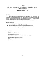 BÀI 2 TÊN BÀI: PHƯƠNG PHÁP XÂY DỰNG BỘ MẪU CÔNG NGHIỆP CỠ TRUNG BÌNH