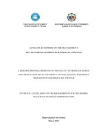 Level of autonomy on the management of vocational schools () in hanoi city, vietnam 