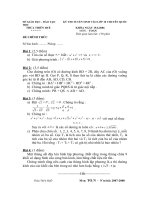 Tổng hợp các đề thi vào lớp 10 chuyên toán tỉnh Thừa Thiên Huế