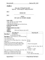 Giáo án tiểu học lớp 4 từ tuần 1 đến tuần 6