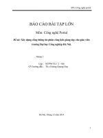 Xây dựng cổng thông tin phân công lịch giảng dạy cho giáo viên trường đại học công nghiệp hà nội