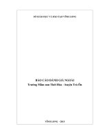 Báo cáo đánh giá ngoài Trường Mầm non Thới Hòa Huyện Trà Ôn