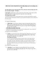 Kiến thức cầ nhớ nhanh hơn về các biện pháp tu từ và tác dụng của nó