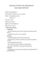 Giáo án GDTC đi thăng bằng trên dây