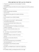 Bài Tập Luyện Tiếng Anh 9