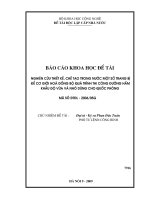 NGHIÊN CỨU THIẾT KẾ CHẾ TẠO TRONG NƯỚC MỘT SỐ TRANG BỊ ĐỂ CƠ GIỚI HÓA ĐỒNG BỘ QUÁ TRÌNH THI CÔNG ĐƯỜNG HẦM KHẨU ĐỘ VỪA DUNG CHO QUỐC PHÒNG