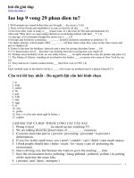 thi ioe lớp 9 vòng thành phố năm 2014