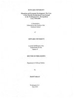 Research Migration And Economic Development The Case Of The Mouride Brotherhood From Senegal To The Washington D.C. Metropolitan Area, 1990-2000