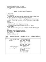 Bài 42:  NĂNG LƯỢNG TỪ TRƯỜNG