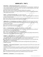 IELTS LEADER vocabulary list