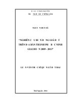 Nghiên cứu khả năng ứng dụng kỹ thuật GPS đo động thời gian thực trong thành lập bản đồ địa chính trên địa bàn huyện tam đảo 