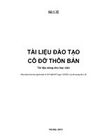 TÀI LIỆU ĐÀO TẠO CÔ ĐỠ THÔN BẢN
