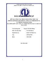 Công Tác Phân Tích Công Việc Tại Phòng Kinh Doanh Thuộc Công Ty TNHH Dịch Vụ Và Thương Mại Bảo Châu