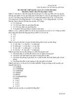 đề thi thử THPTQG lần 3 chuyên ĐHVinh  hiền