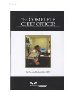 The complete chief officer 0  contents 