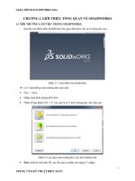 hướng dẫn các lệnh trong solidworks 2014