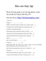 Báo cáo thực tập kế toán quản trị với việc lập dự toán và báo cáo chi phí tại công ty dệt may 29:3