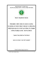 TIM HIEU TIEU CHUAN CHAT LUONG VE SINH AN TOAN THUC PHAM VA PHUONG PHAP BAO QUAN NAM TAI CT TNHH CONG NGHE XANH  HUNG PHAT (1)