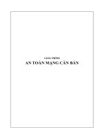 Giáo trình An toàn mạng