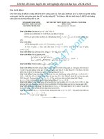 100 đề  toán THPT và đại học  20014 2015