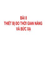 Bài giảng thiết bị đo thời gian nắng