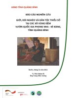 NGHIÊN CỨU KHẢ NĂNG ÁP DỤNG SẢN XUẤT SẠCH HƠN CHO LÀNG NGHỀ DỆT NHUỘM VẠN PHÚC- HÀ ĐÔNG- HÀ NỘI