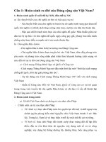 Đề cương ôn tập đường lối cách mạng Việt Nam