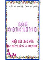 bài giảng tích hợp liên môn sinh học 9 bài PROTEIN và sự SỐNG