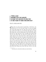 NGHIÊN CỨU TỘC NGƯỜI VÀ MỘT SỐ VẤN ĐỀ VỀ DÂN TỘC Ở VIỆT NAM TỪ NĂM 1986 ĐẾN NAY