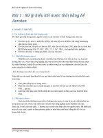 Báo cáo thí nghiệm kĩ thuật môi trường