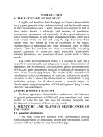 Luận án tiến sĩ khả năng sản xuất và đa hình gen PRKAG3 của lợn lũng pù và lợn bản