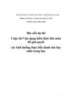 tích hợp liên môn giáo dục công dân 7 thực trạng ô nhiễm môi trường hiện nay ở nước ta  