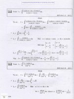 Phương pháp tính tích phân và số phức phần 2