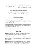 QUYẾT ĐỊNH 181 VỀ CƠ CHẾ MỘT CỬA