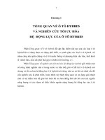 Tiểu luận nghiên cứu tối ưu thiết kế độ lớn và tham số điều khiển nguồn năng lượng hệ động lực cửa xe hybrid