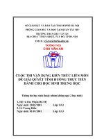 tích hợp liên môn sinh học 8 