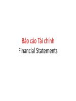 Báo Cáo Tài Chính  Tài chính doanh nghiệp (Corporate finance )