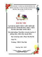 tich1h ợp liên môn giáo dục công dân 9 tìm hiểu và tuyên truyền về phòng cháy, chữa cháy tại gia đình 