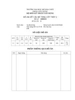 Báo cáo ĐỒ ÁN KẾT CẤU BÊ TÔNG CỐT THÉP 2 (trường ĐH Mỏ)