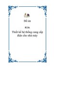 De tai thiet ke he thong cung cap dien cho nha may 